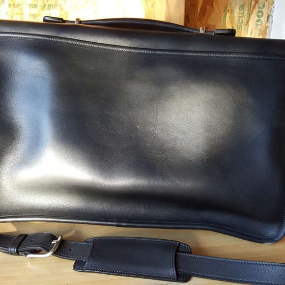 Coach Lexington Black Leather Briefcase Messenger Bag - Vintage 1996 - Picture 6 of 10